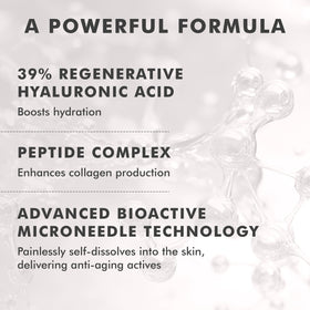 Patch features peptides for targeted actives