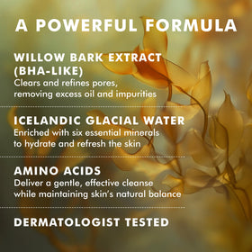 Skyn ICELAND mineral water evokes pure Icelandic glacial freshness behind the formula.