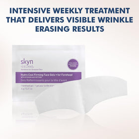 Skyn ICELAND hyaluronic moisture patch delivers lasting forehead hydration.