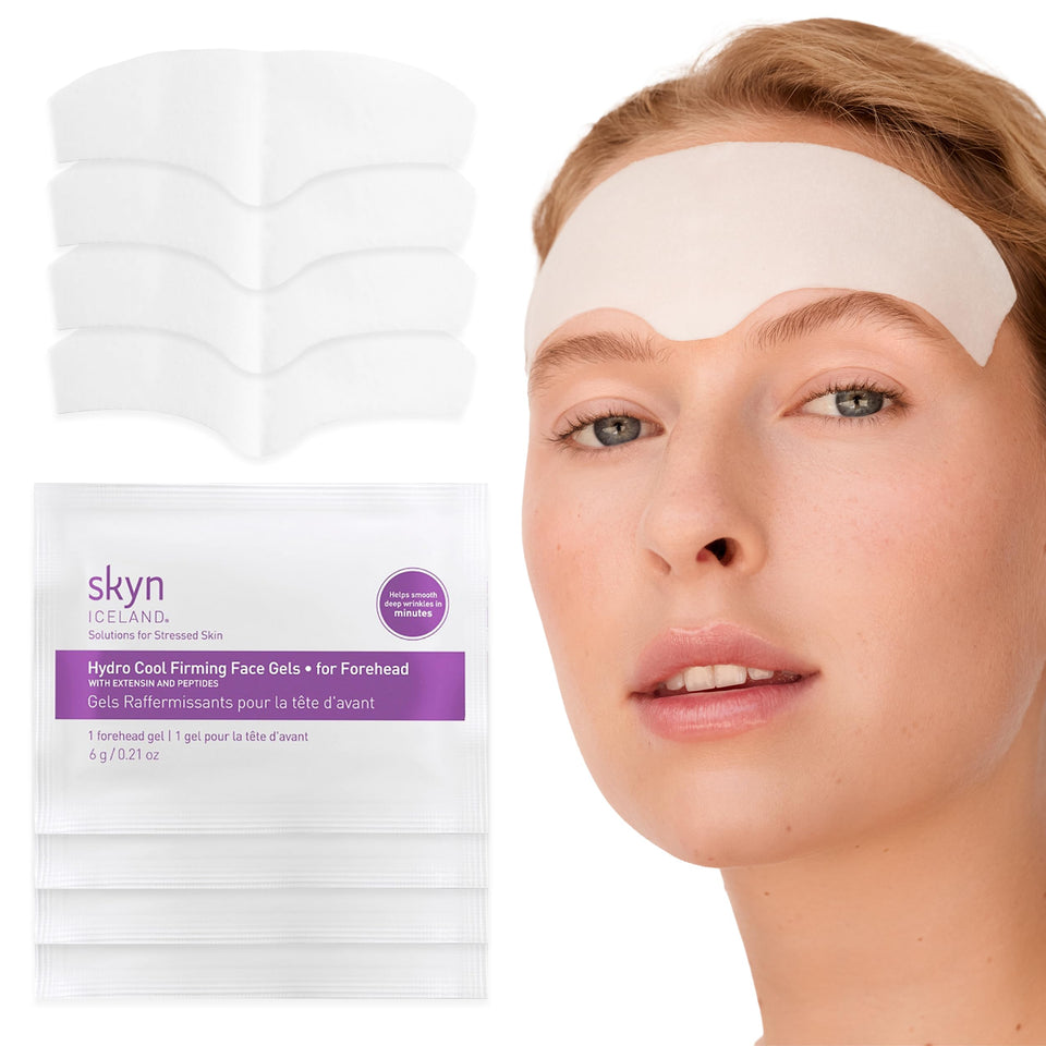 Skyn ICELAND Hydro Cool Forehead Patch for instant smoothing and cooling relief.