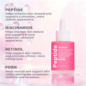 SKYNFLOW peel-off mask during drying action with smoother texture potential