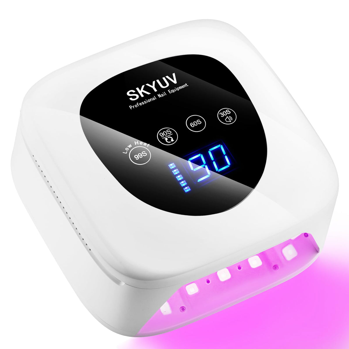SKYUV rechargeable nail lamp enables cordless, on-the-go manicures.