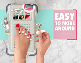 Easy-to-clean plastic surface resists moisture and soap scum buildup