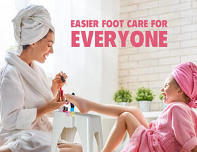 Skywin ergonomic elevation helps reach angles while shaving legs comfortably