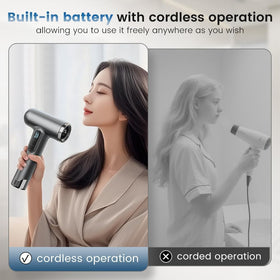 SL Nevnmoe cordless dryer offers 3 temperature and 3 wind settings for customization.