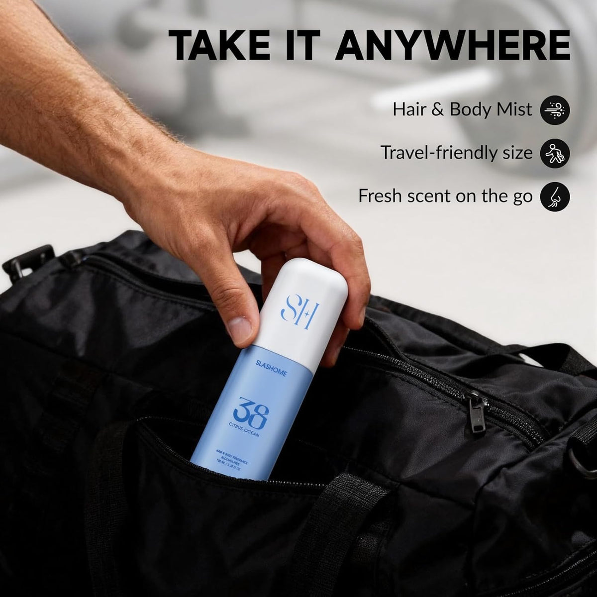 Slashome Citrus Ocean 100ml travel-friendly bottle for on-the-go refresh