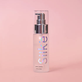 Compact 50ml Sleeke Silk'e Serum ideal for travel.