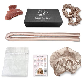 Sleep 'N Curl organza travel bag stores the kit neatly on trips
