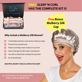 Sleep 'N Curl silk scrunchies prevent snagging while securing curls