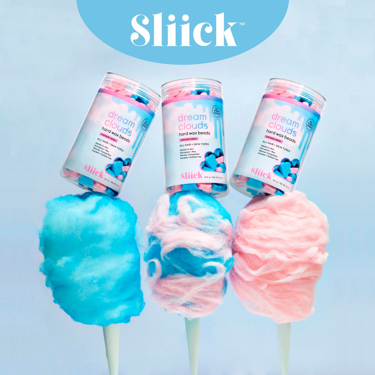 Sliick Dream Clouds 16-oz jar provides generous, reusable supply