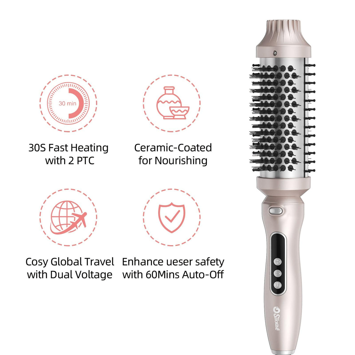 Slikwave detachable head for easy maintenance and quick replacements.
