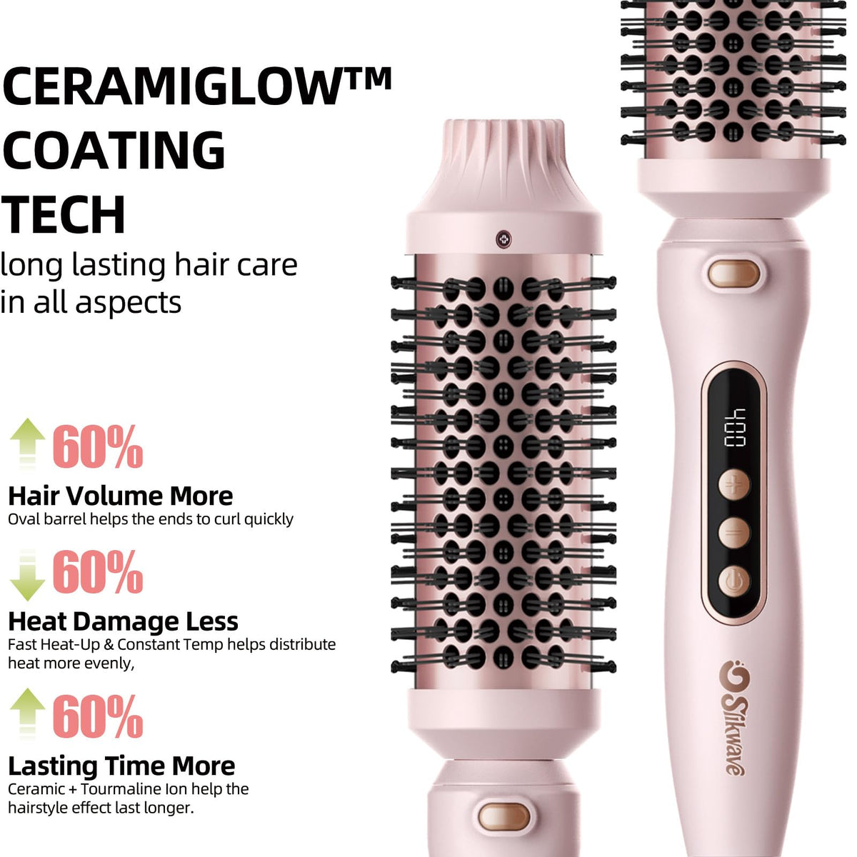 Slikwave bangs curl with the 1.7-inch barrel for a polished finish