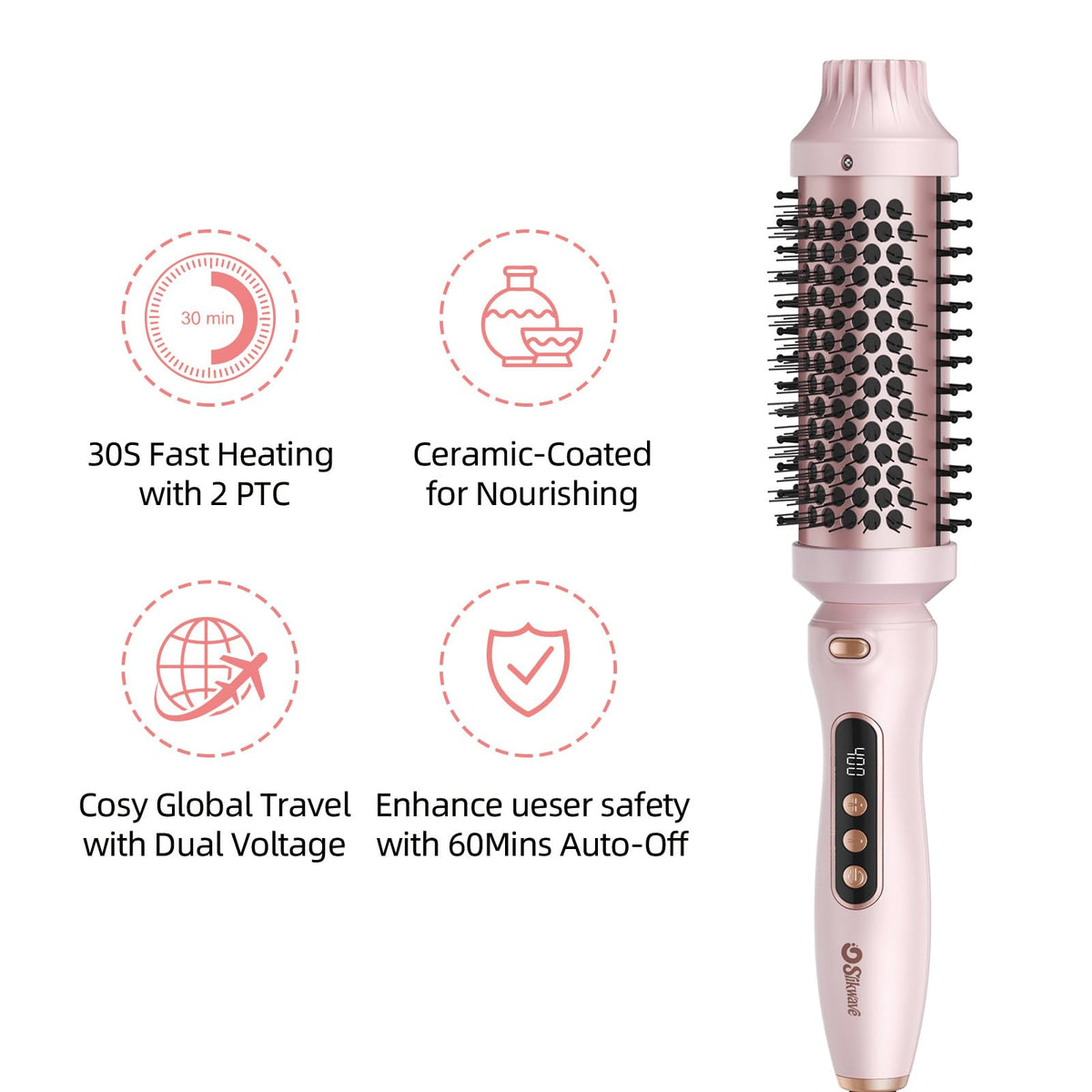 Slikwave detachable head enables quick swaps and easy cleaning