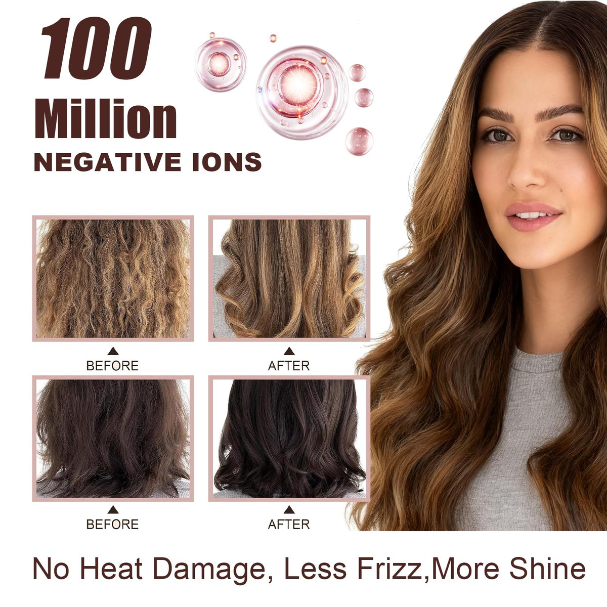 Slikwave Thermal Brush demonstrating smooth glide and hair grip during styling