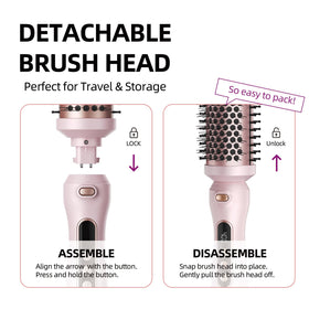 Slikwave heated bristles grip hair for smooth wraps