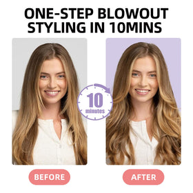 Slikwave Thermal Brush creating voluminous curls with a blowout-ready finish