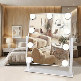 SLIMOON makeup mirror with LED lighting for even, salon-like illumination