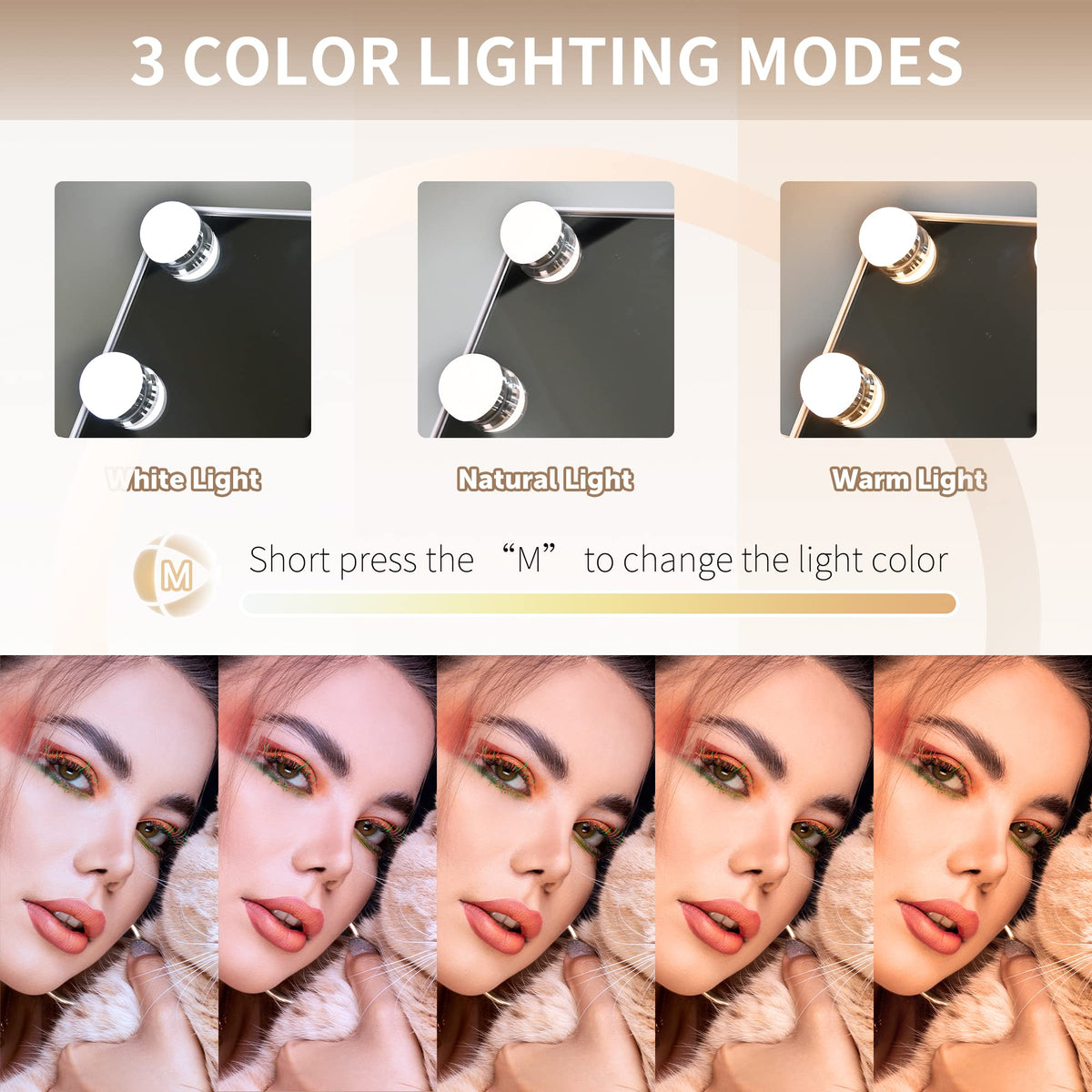 SLIMOON rechargeable USB-C power for cordless makeup sessions