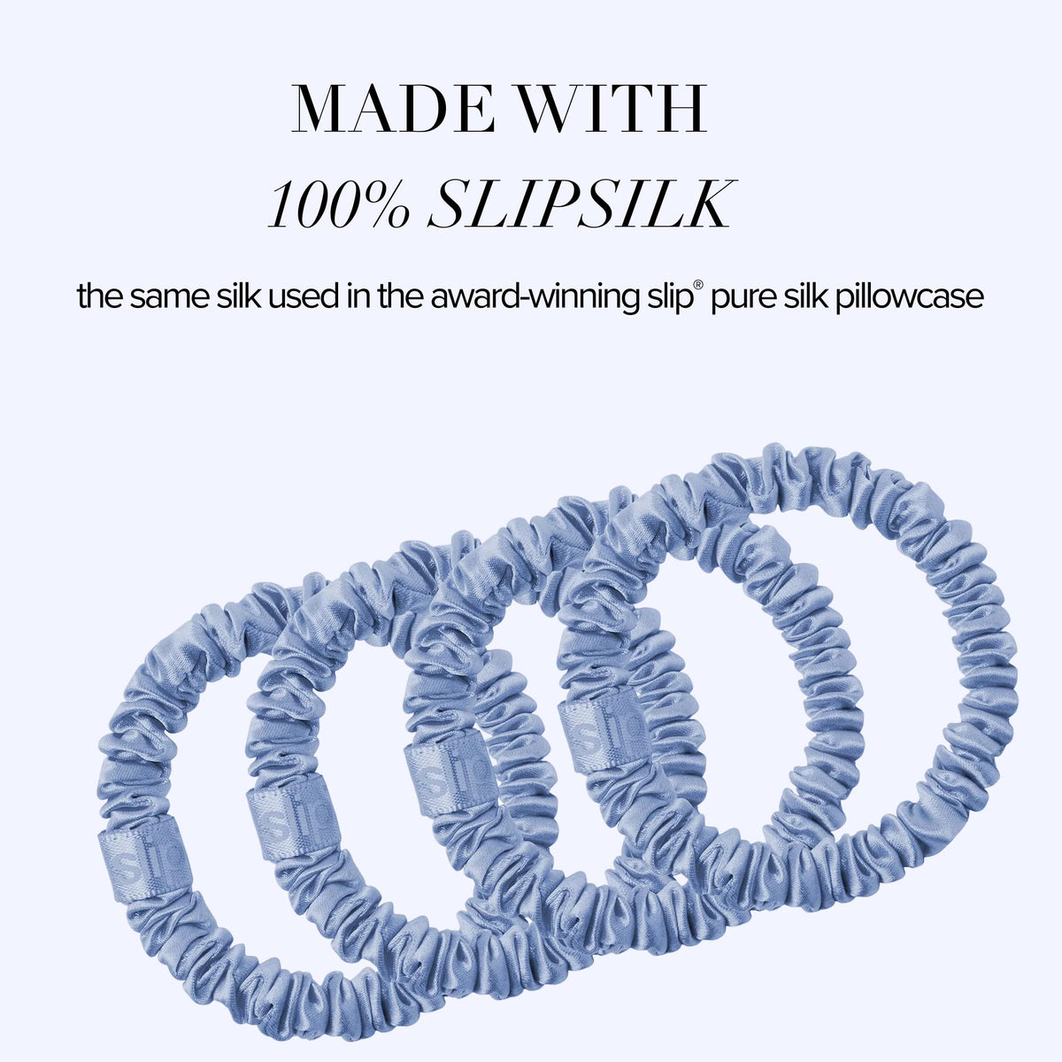 Anti crease design of SLIP Skinny Scrunchies