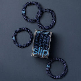 SLIP Skinny Scrunchies support delicate hair with non-slip grip and day-long comfort.