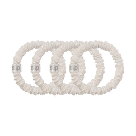 Slip Skinny Scrunchies four-pack showcases premium slipsilk for delicate hair
