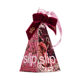 Gift-ready SLIP Skinny Scrunchies set in festive packaging