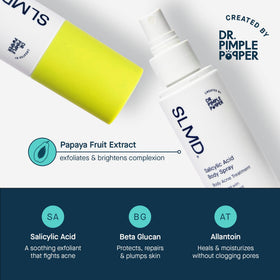SLMD applying spray on forearm shows easy coverage.