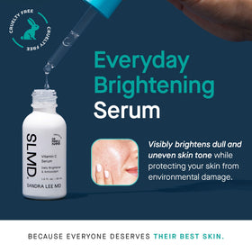 Close-up of SLMD serum texture showing a lightweight, fast-absorbing formula.
