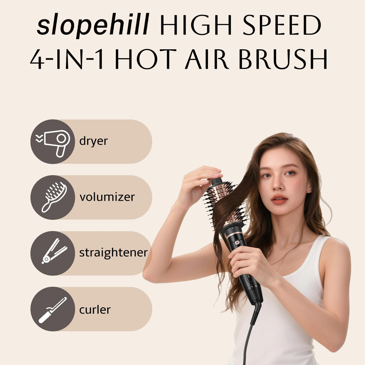 Detachable air intake filter for easy cleaning and maintenance.