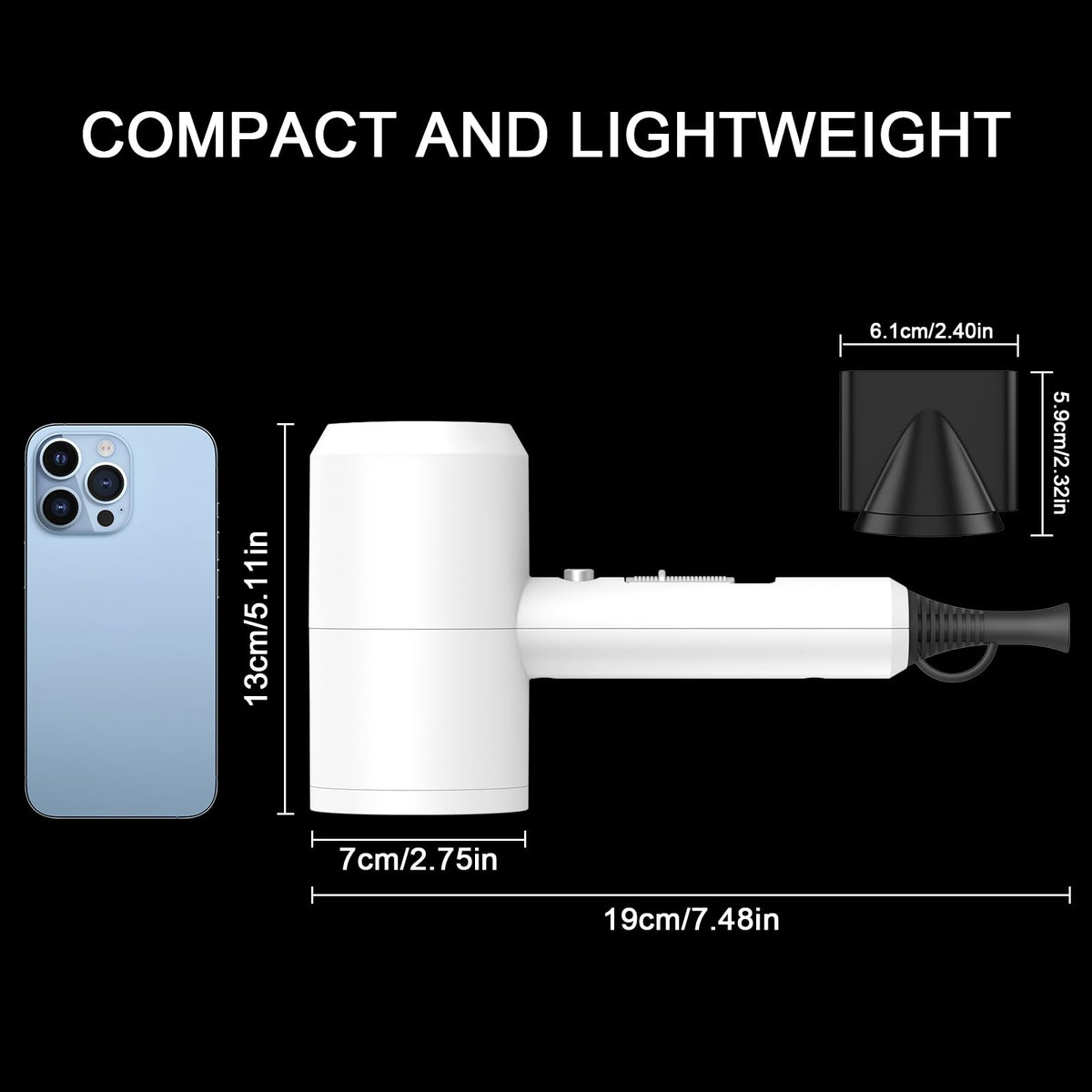 Slopehill hair dryer compact portable design ideal for home and travel.