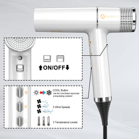 Slopehill hair dryer with Oxy Active Technology enhances air performance at the nozzle
