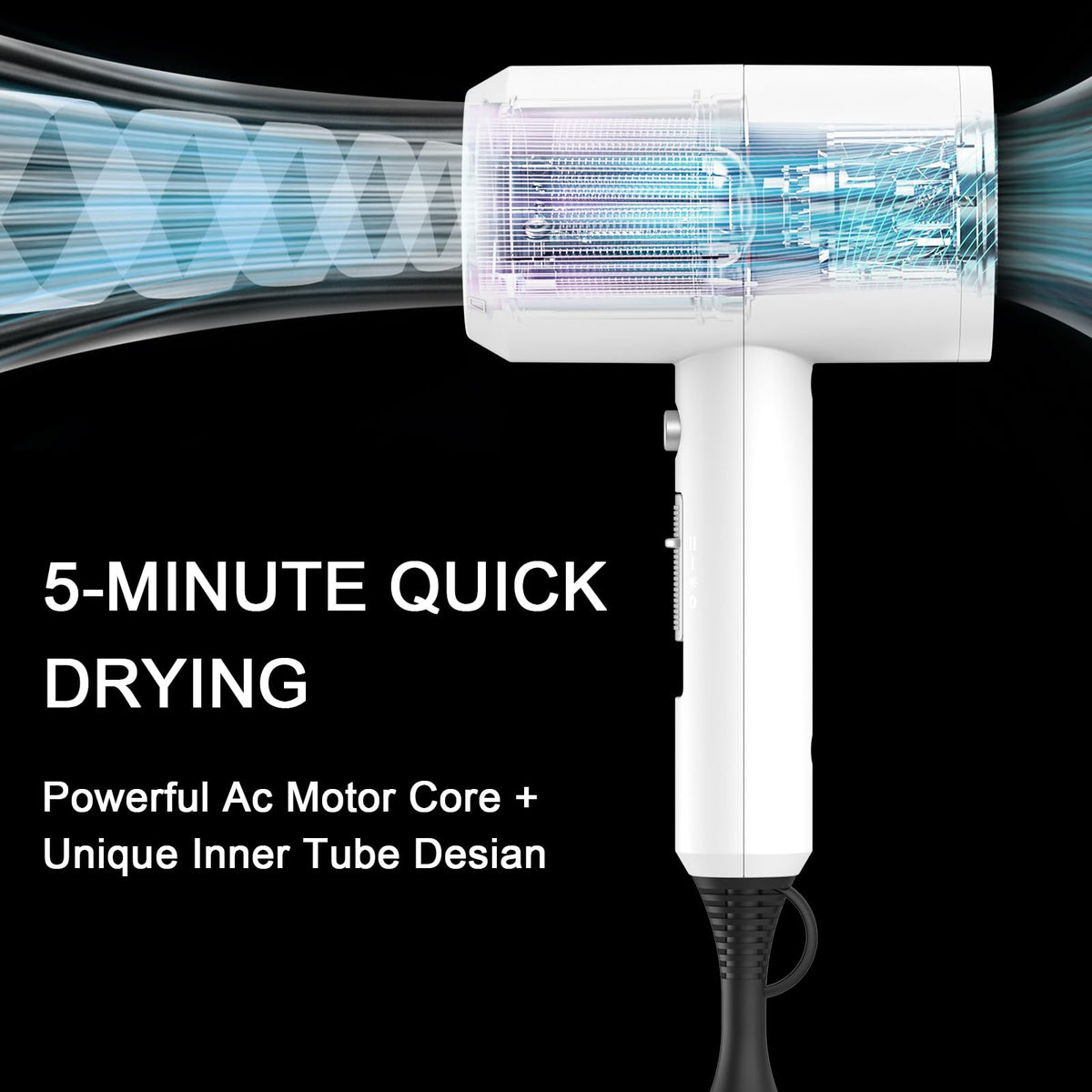 Slopehill hair dryer with concentrator attachment for precise smoothing.