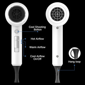 Slopehill hair dryer side view demonstrates compact, lightweight design.