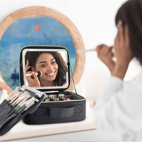 LED mirror battery powered by 2000mAh in SLUMAZI bag for reliable use