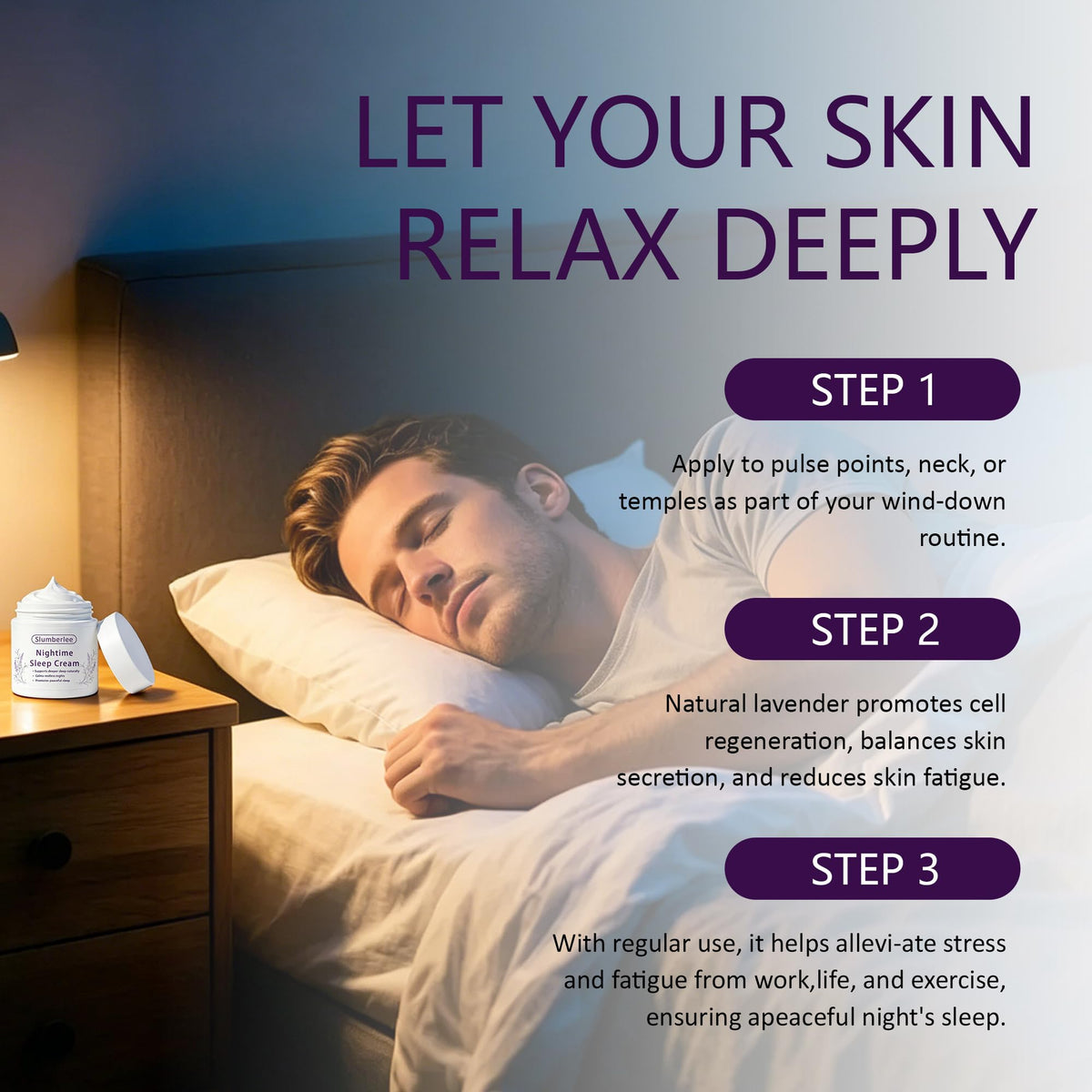 Slumberlee essential oil drops representing the aromatherapy blend