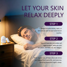 Slumberlee essential oil drops representing the aromatherapy blend