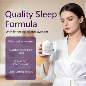Applying Slumberlee Sleep Cream to pulse points for a calming routine