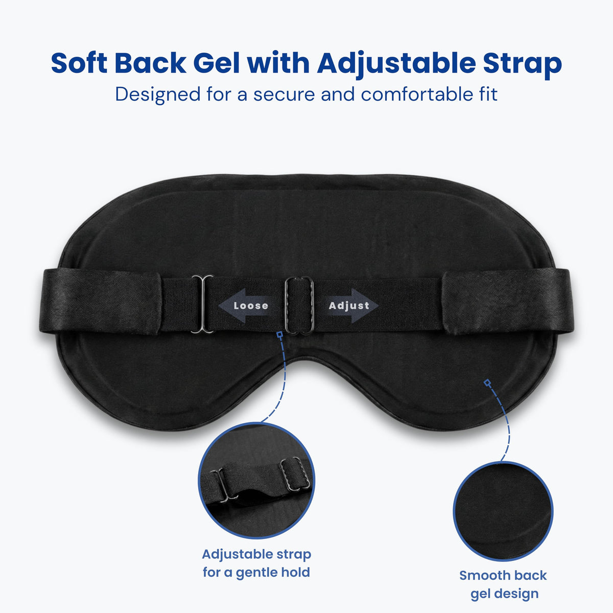Slumbriq hot/cold gel closeup highlights versatile therapy for comfort.