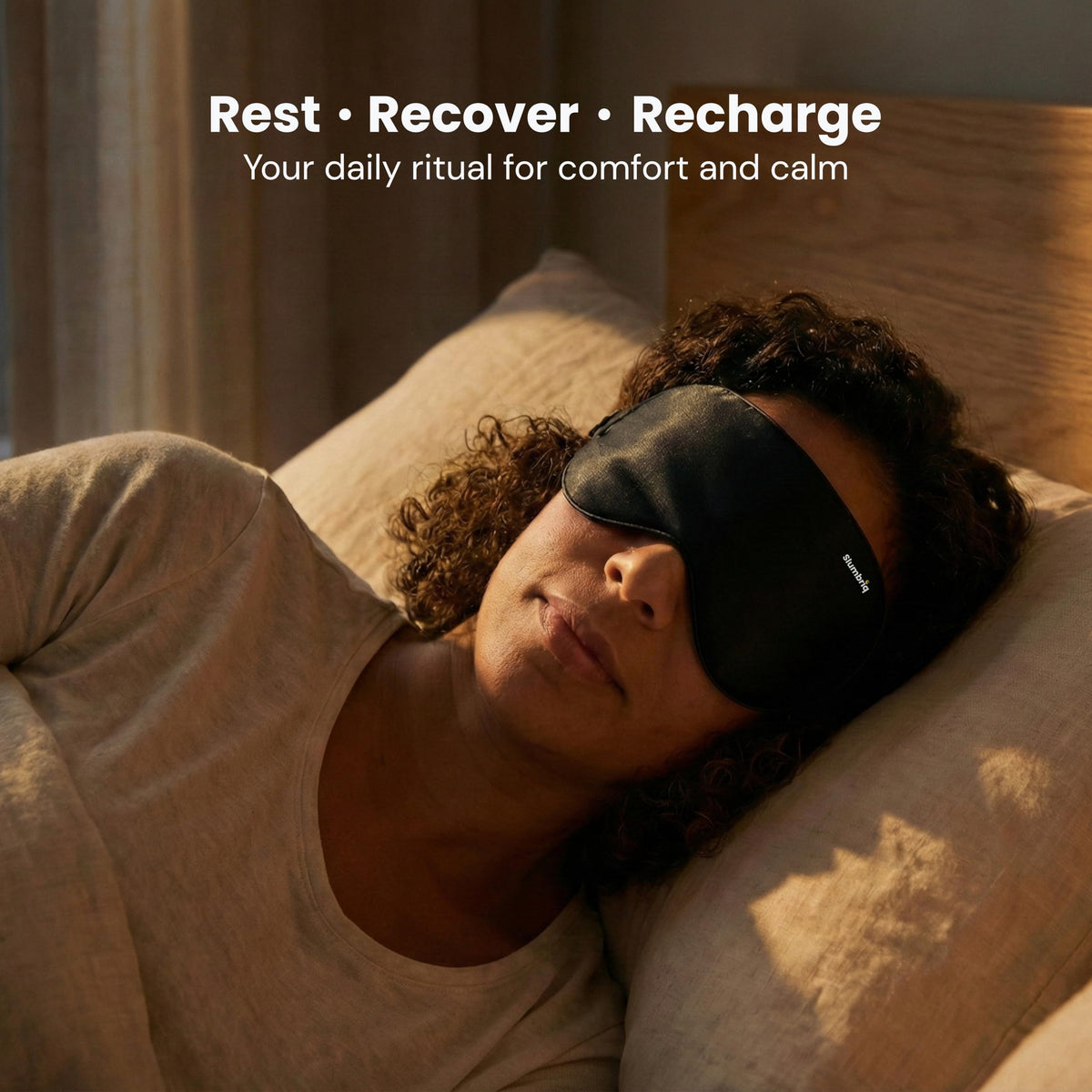 Slumbriq overnight relaxation aid with gentle pressure-free design.