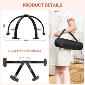 SLYFTE foldable arch light for nail tech stores portable, versatile workspace.