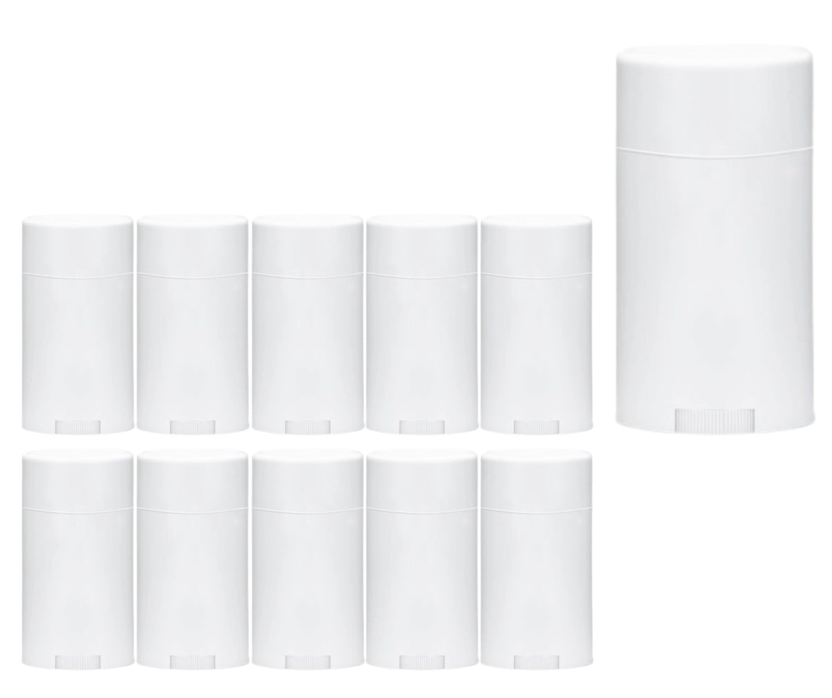 Smart Solutions 2oz white deodorant container with twist-up for smooth, mess-free application