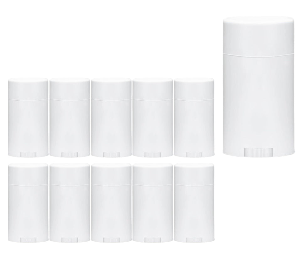 Smart Solutions 2oz white deodorant container with twist-up for smooth, mess-free application