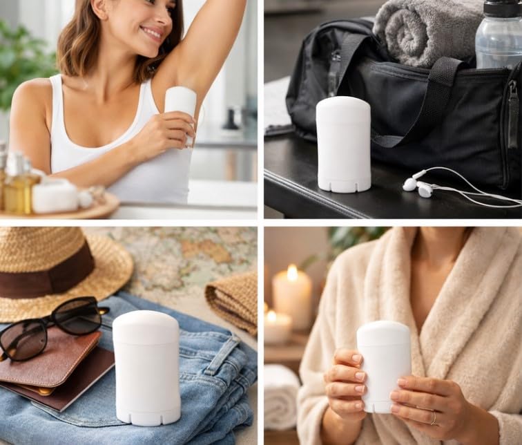 BPA-free Smart Solutions containers support refillable skincare routines