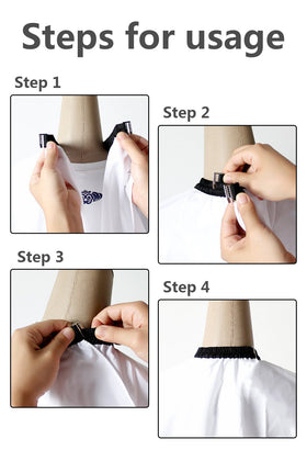 SMARTHAIR sewn-in loop for easy hanging and storage between appointments