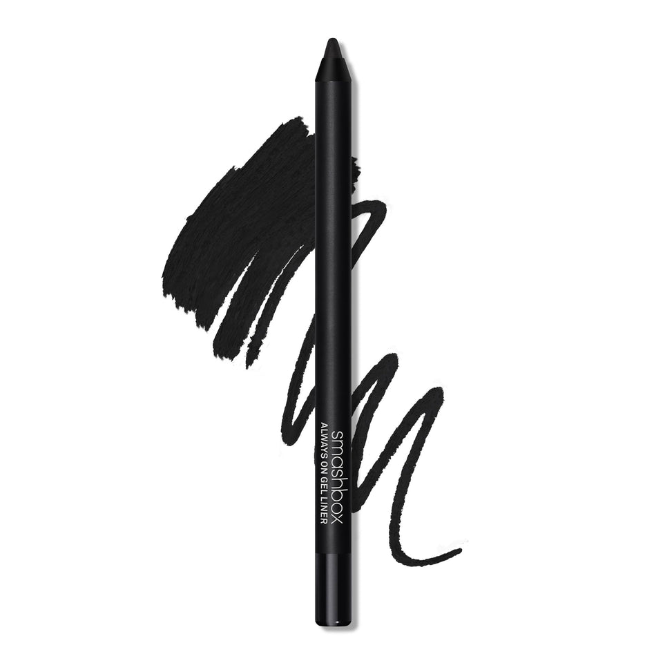 Smashbox Always On Gel Eye Liner Fishnet close-up with pigment-rich glide for bold color.