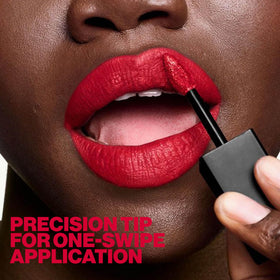 Sleek lipstick tube and cap showcase premium Smashbox Always On packaging.