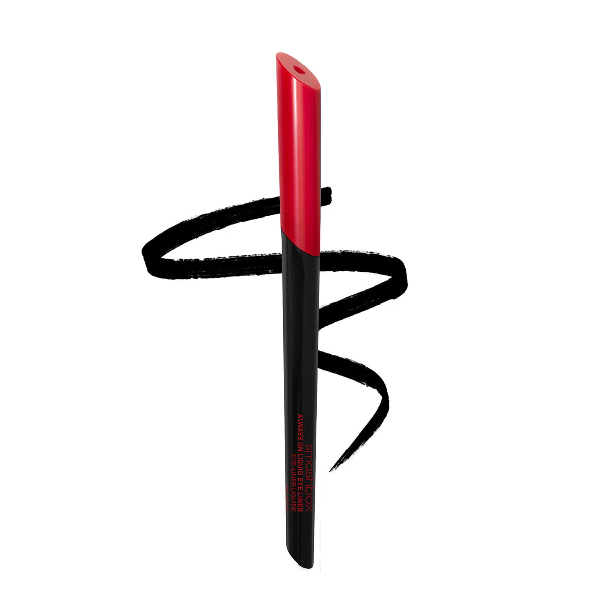Smashbox Always On Liquid Eyeliner tip close-up for precise, wing-ready lines that last