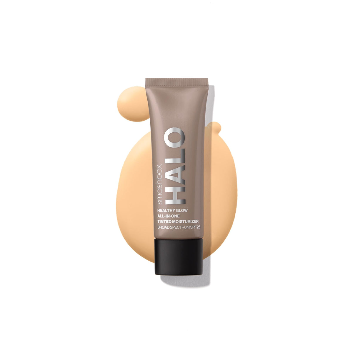 Smashbox Halo Healthy Glow bottle closeup for daily radiant wear.