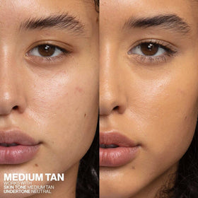 Smashbox Halo Healthy Glow bottle close-up highlighting SPF 25 protection