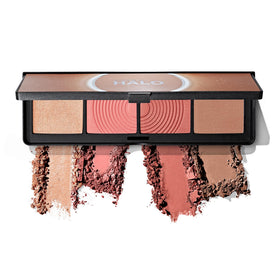 Smashbox Halo Sculpt + Glow palette compact front view for portable contour and glow.